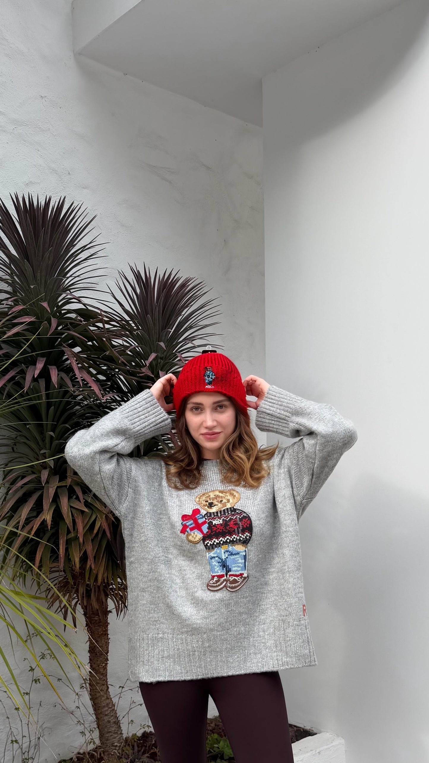 Oversize teddy detaylı yumuşacık kazak 🤍