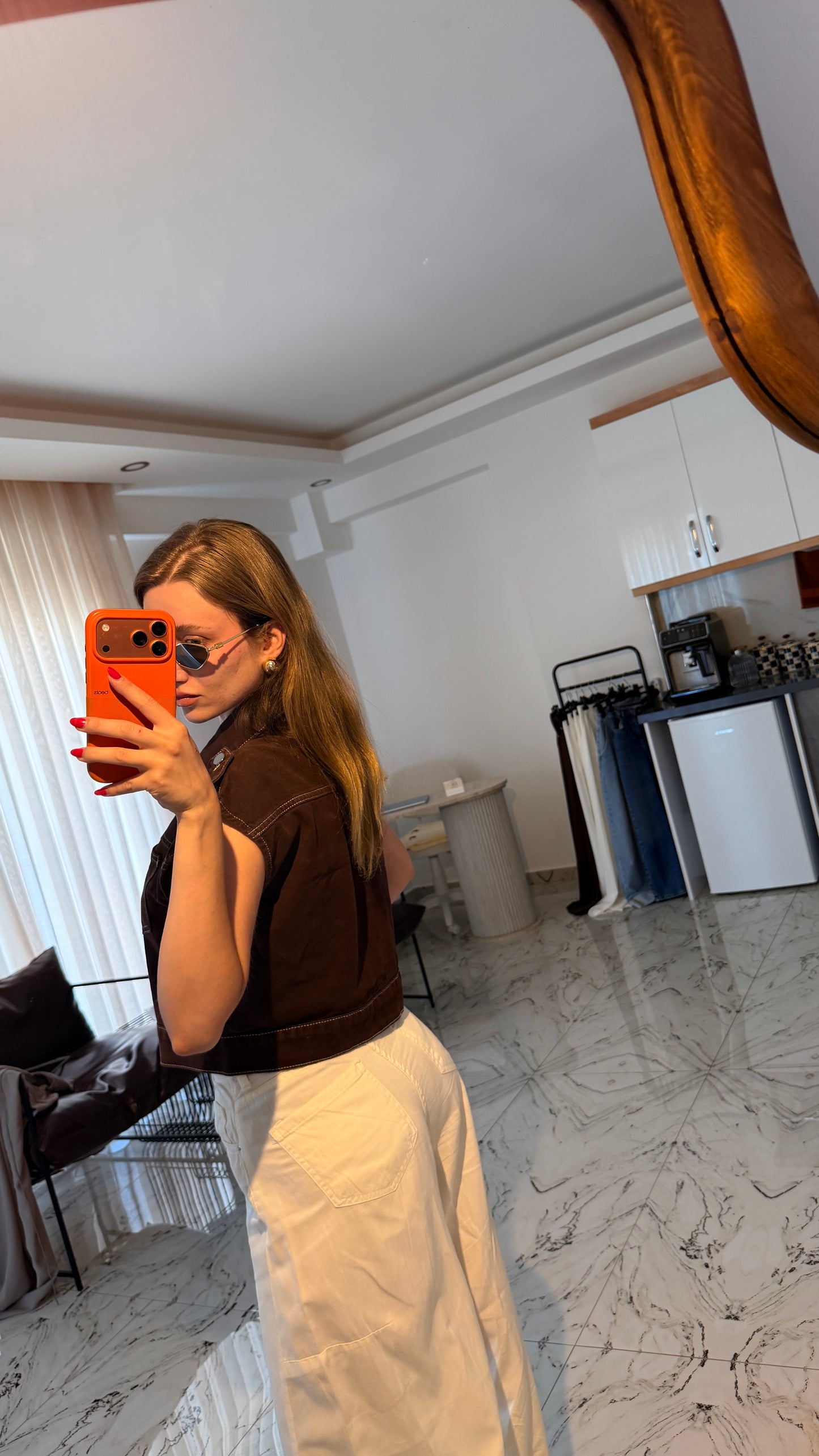 Soho Kahve Denim Yelek
