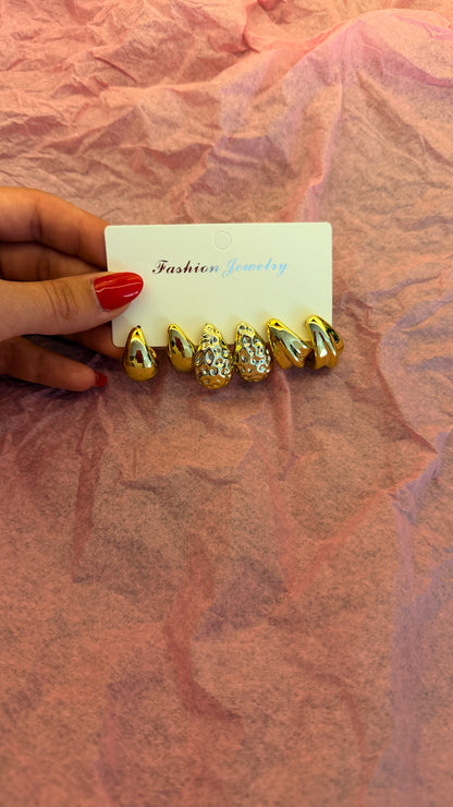 Gold Statement Küpe