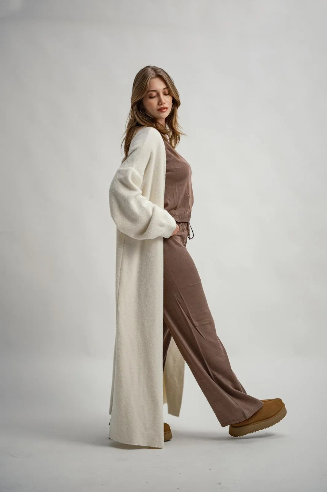 Yumuşak Dokulu Uzun Hırka