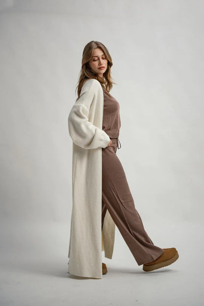 Yumuşak Dokulu Uzun Hırka