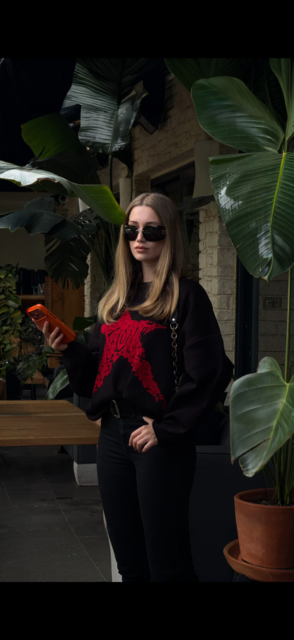 Red Star Oversize Triko Kazak
