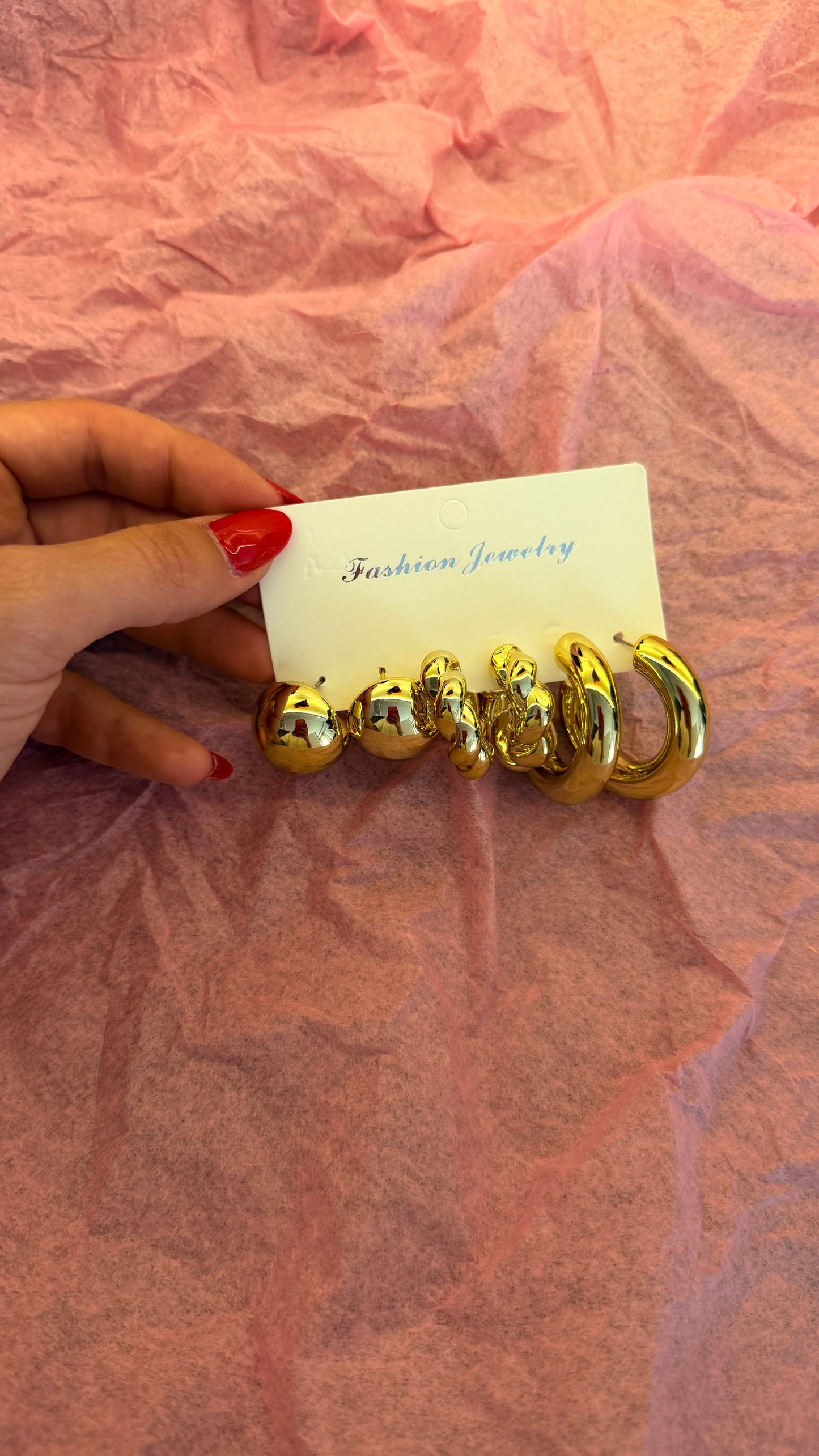Gold Statement Küpe