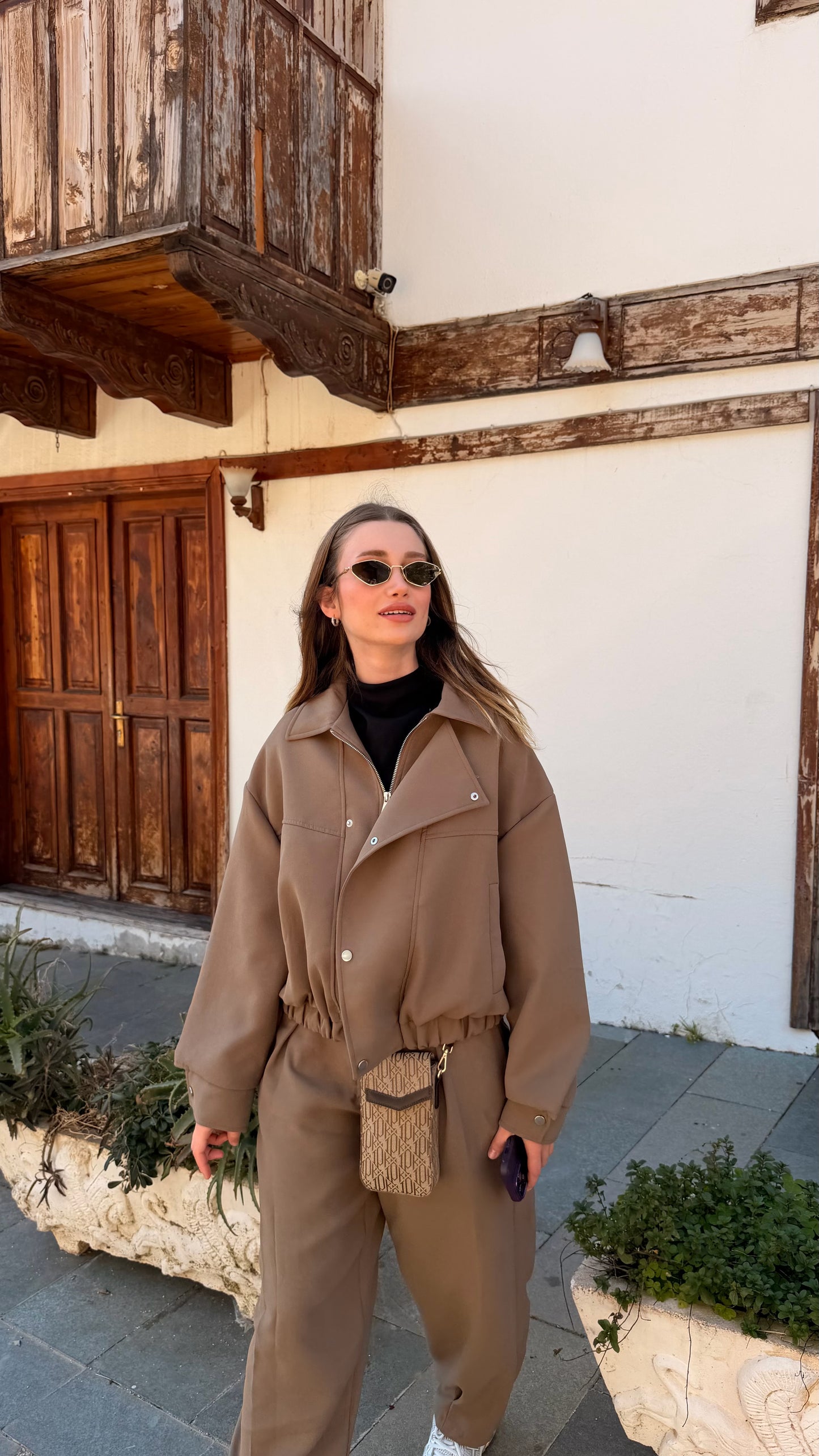 Bomber ceket pantolon takım