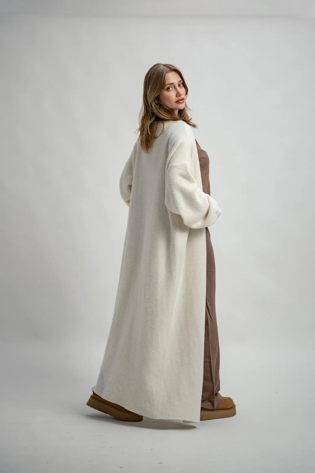 Yumuşak Dokulu Uzun Hırka