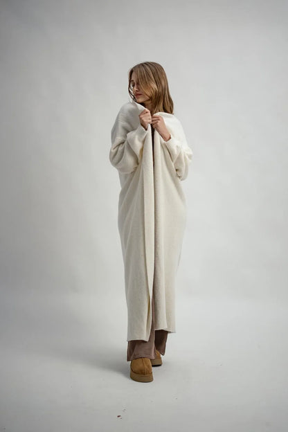 Yumuşak Dokulu Uzun Hırka