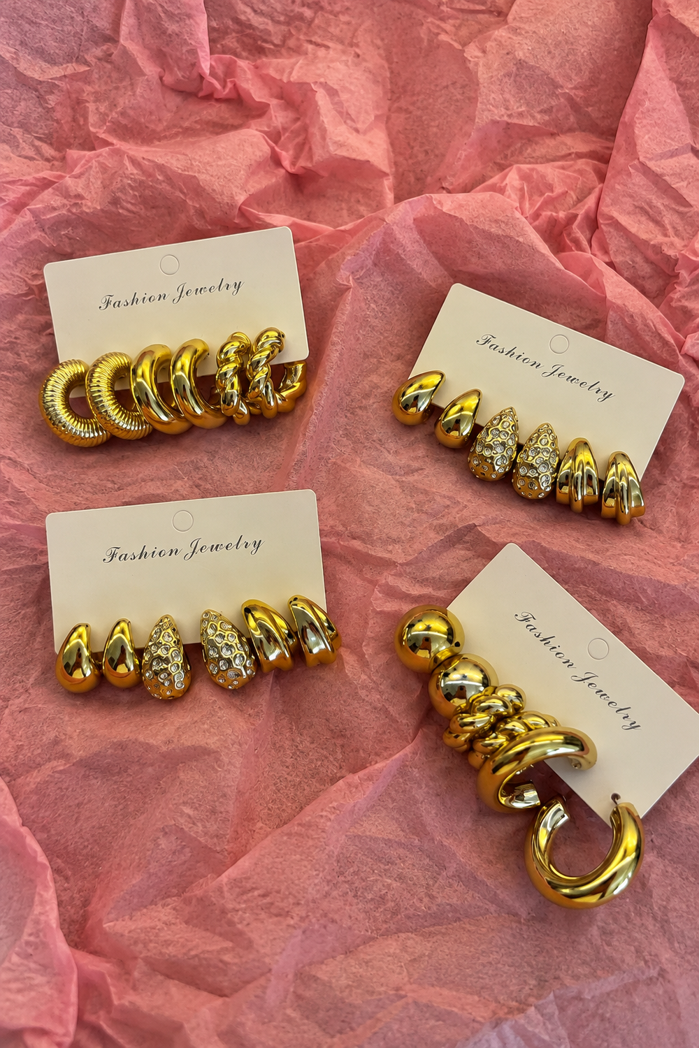 Gold statement küpe | Eliv