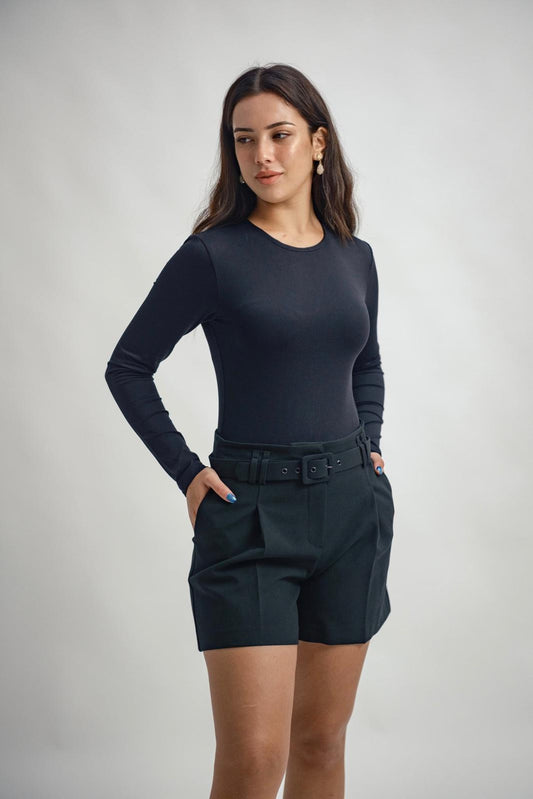 Çıtçıtlı Scuba Kumaş Tişört